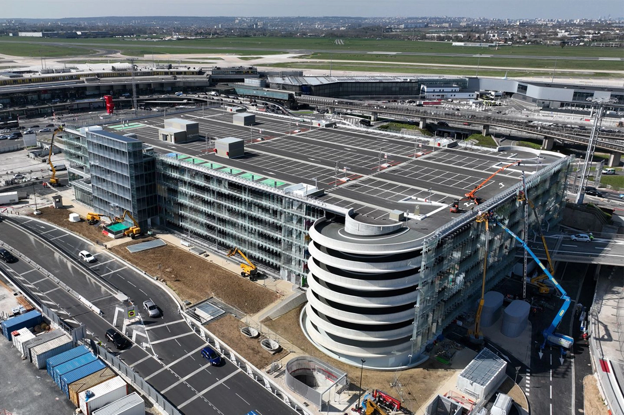 Orly Airport Parking seen from above.